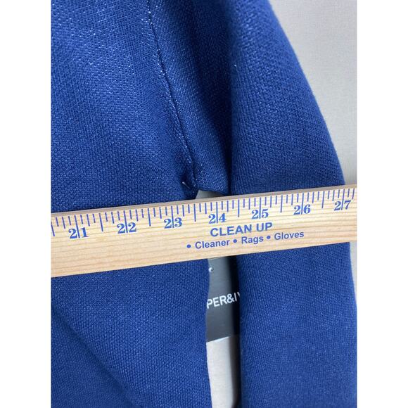 NWT Womens Harper & Ivy New York Sweater size XL Navy Pullover Preppy Spellout - Picture 7 of 10